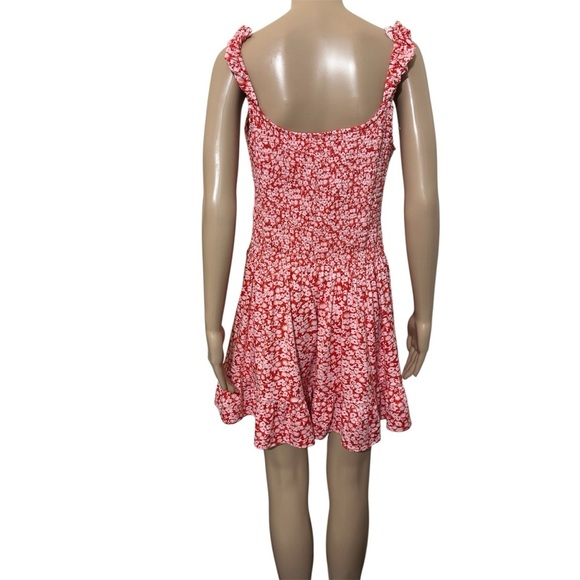 Urban Outfitters Red Floral Mini Dress - Picture 2 of 4